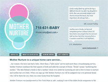 Tablet Screenshot of mothernurture.com